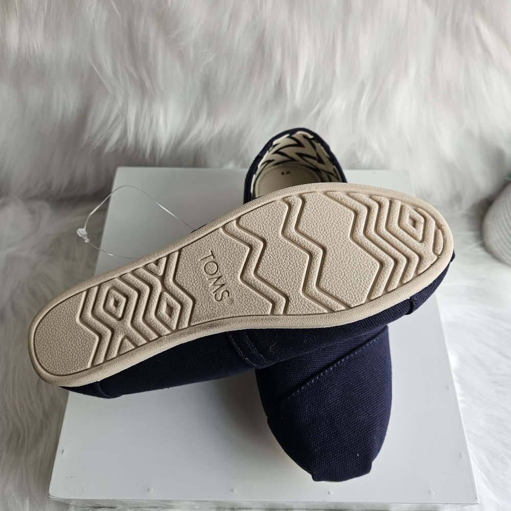 TOMS Alpargata Slip-On Flats – Navy Blue – Women’s Size 6 (New Without Tags) - Picture 7 of 8